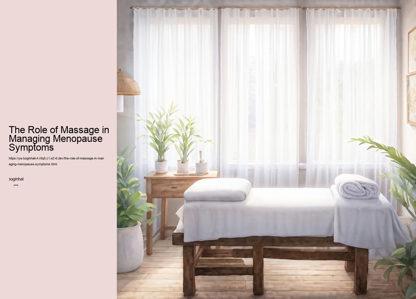 The Role of Massage in Managing Menopause Symptoms